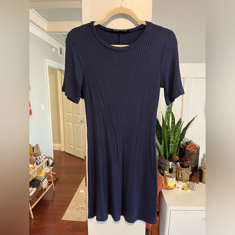 Navy reformation shift dress